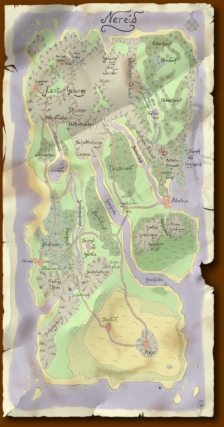 Karte von Nereid